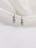 Collin boucles d'oreilles en acier inoxydable argent hypoallergénique waterproof pour femme