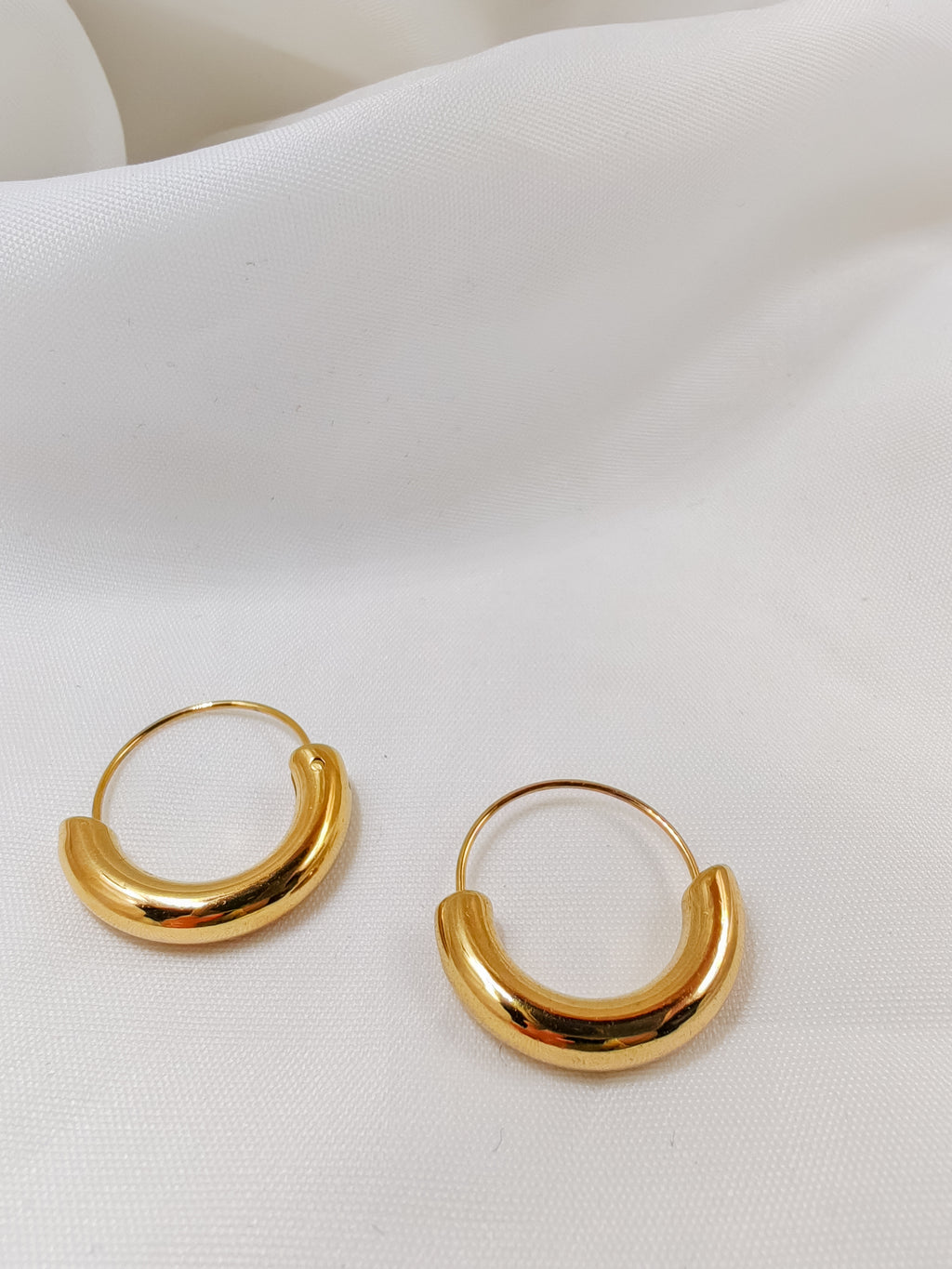 Sabrina boucles d'oreilles en acier inoxydable or hypoallergénique waterproof bijou femme